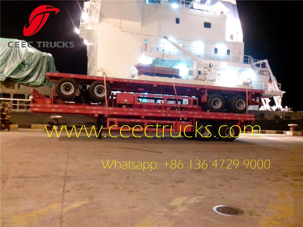 bogie suspension semitrailer on board