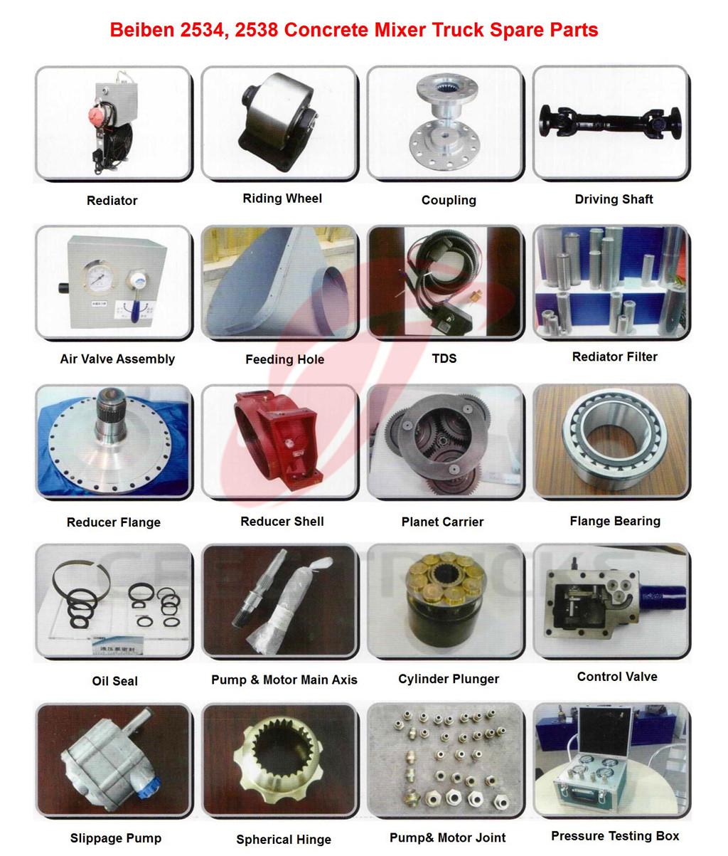 beiben 10 CBM 2534 mixer truck Spare Parts beiben 10 CBM 2534 mixer truck Spare Parts