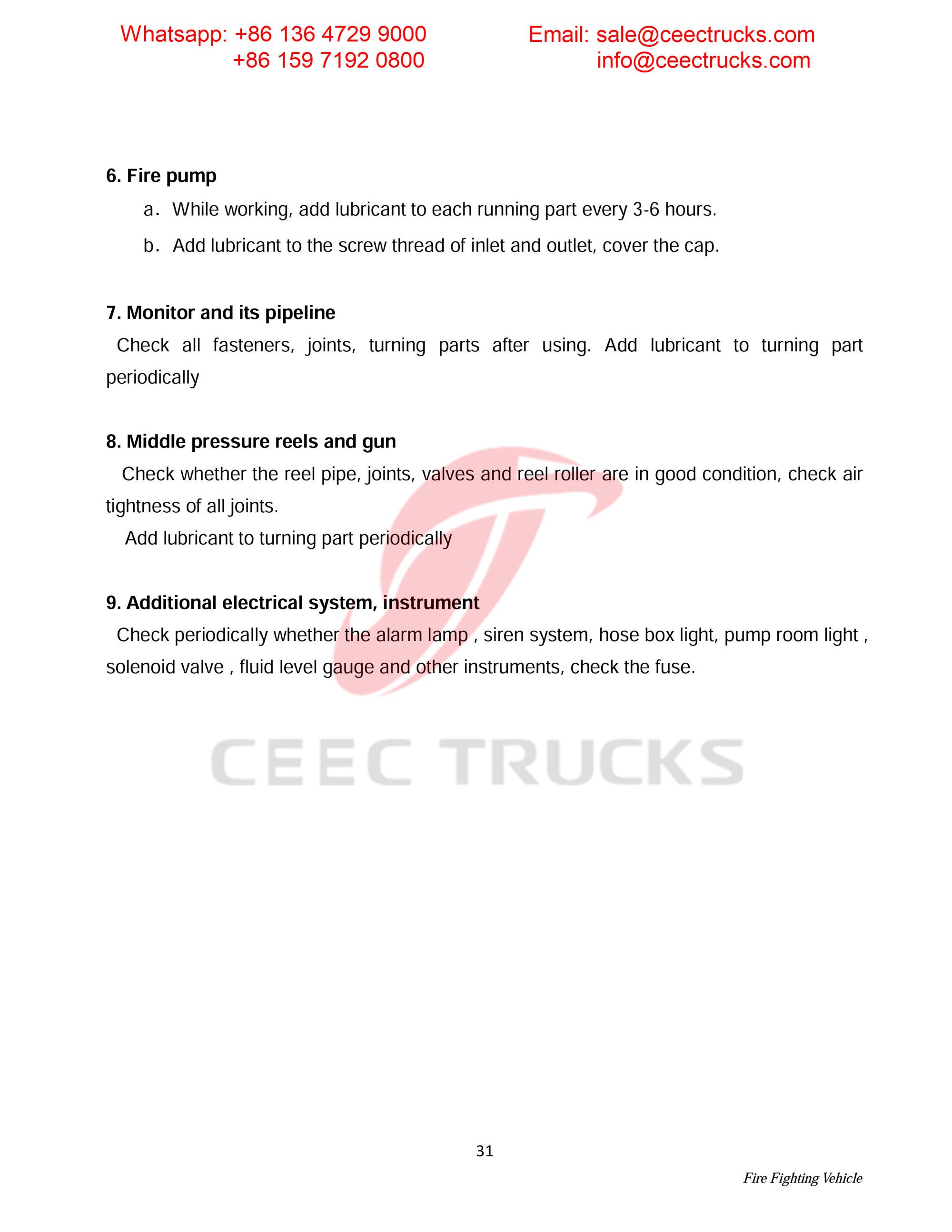 Syria ISUZU foam & water fire truck Syria ISUZU foam & water fire truck