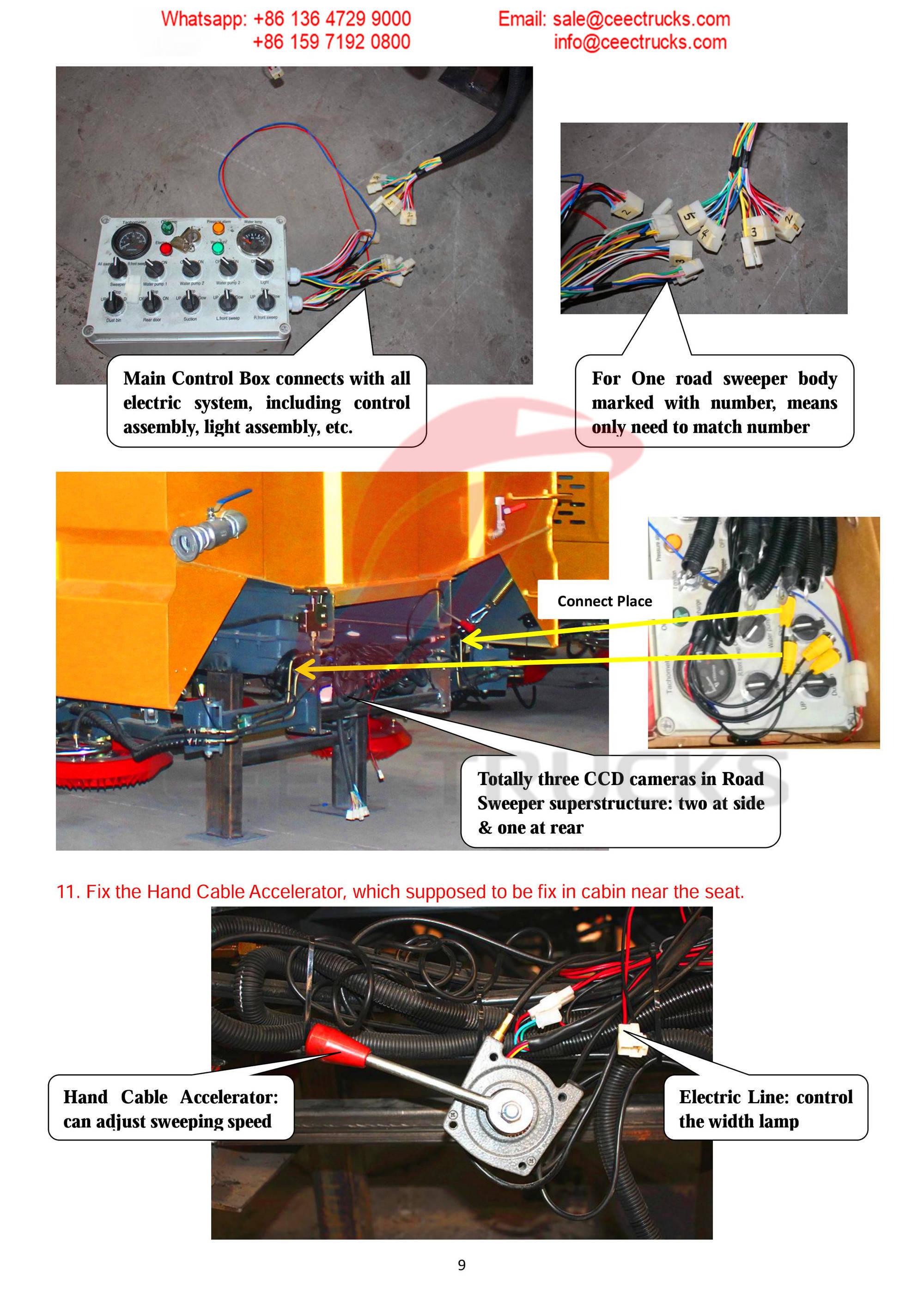 How to install road sweeper superstructure