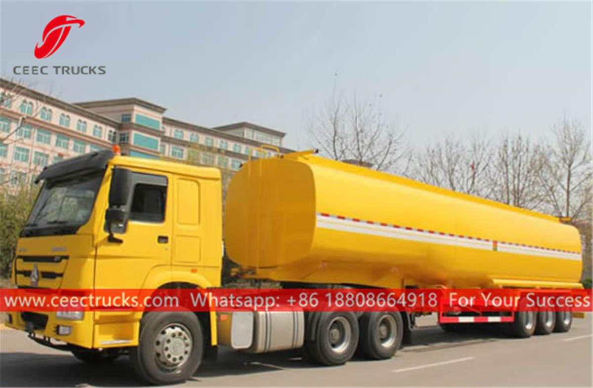 HOWO 6x4 prime mover with oil tanker HOWO 6x4 prime mover with oil tanker