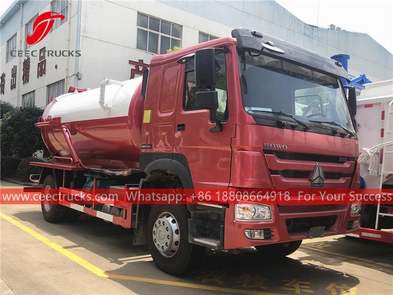 HOWO 4×2 vacuum suction truck HOWO 4×2 vacuum suction truck