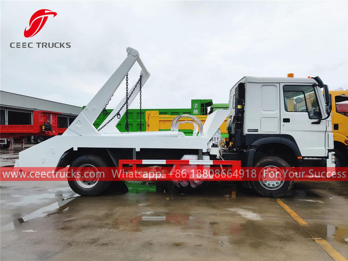 HOWO RHD swing arm trash truck HOWO RHD swing arm trash truck