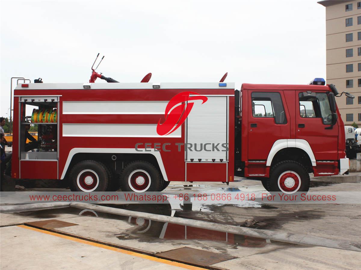HOWO 6&times;6 fire fighting truck