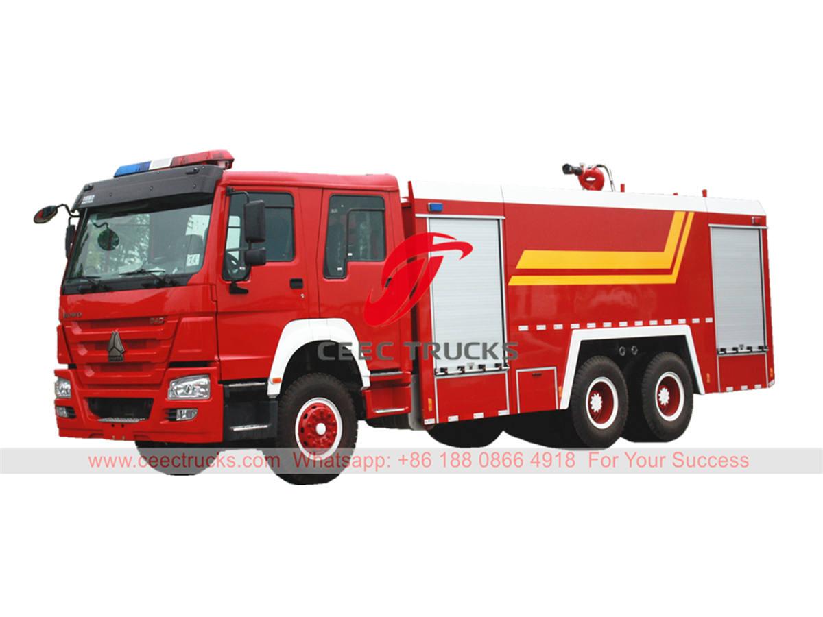 HOWO 10 wheeler 340HP fire engine HOWO 10 wheeler 340HP fire engine