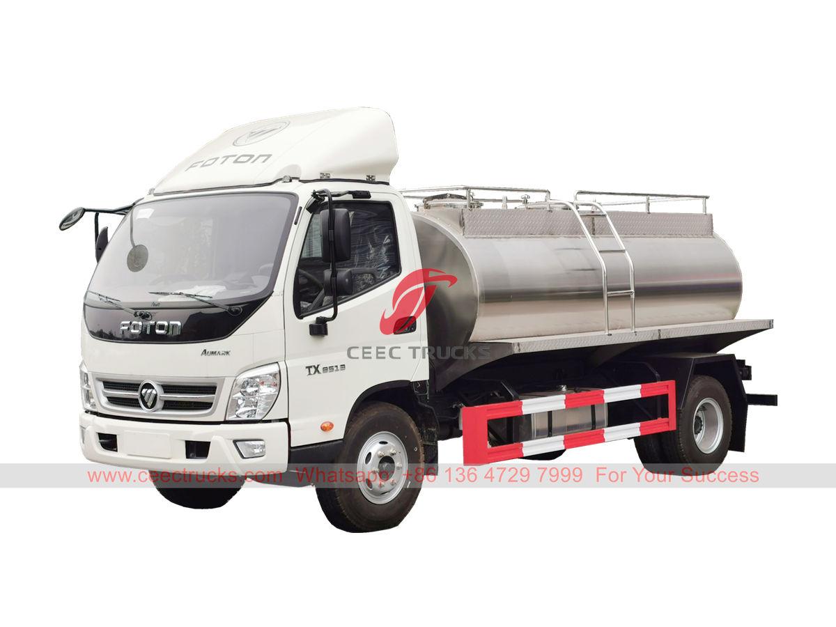 FOTON 4000 liters milk transportation truck FOTON 4000 liters milk transportation truck