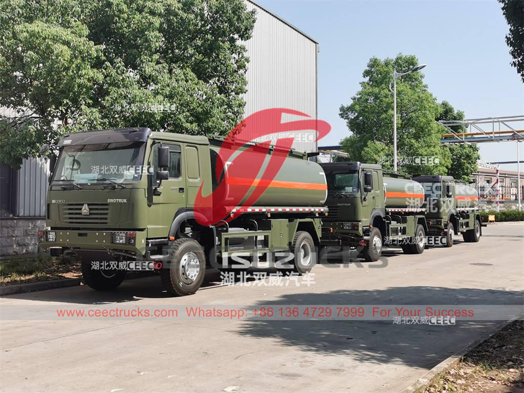 HOWO 4&Atilde;4 all wheel drive diesel tank trucks for sale