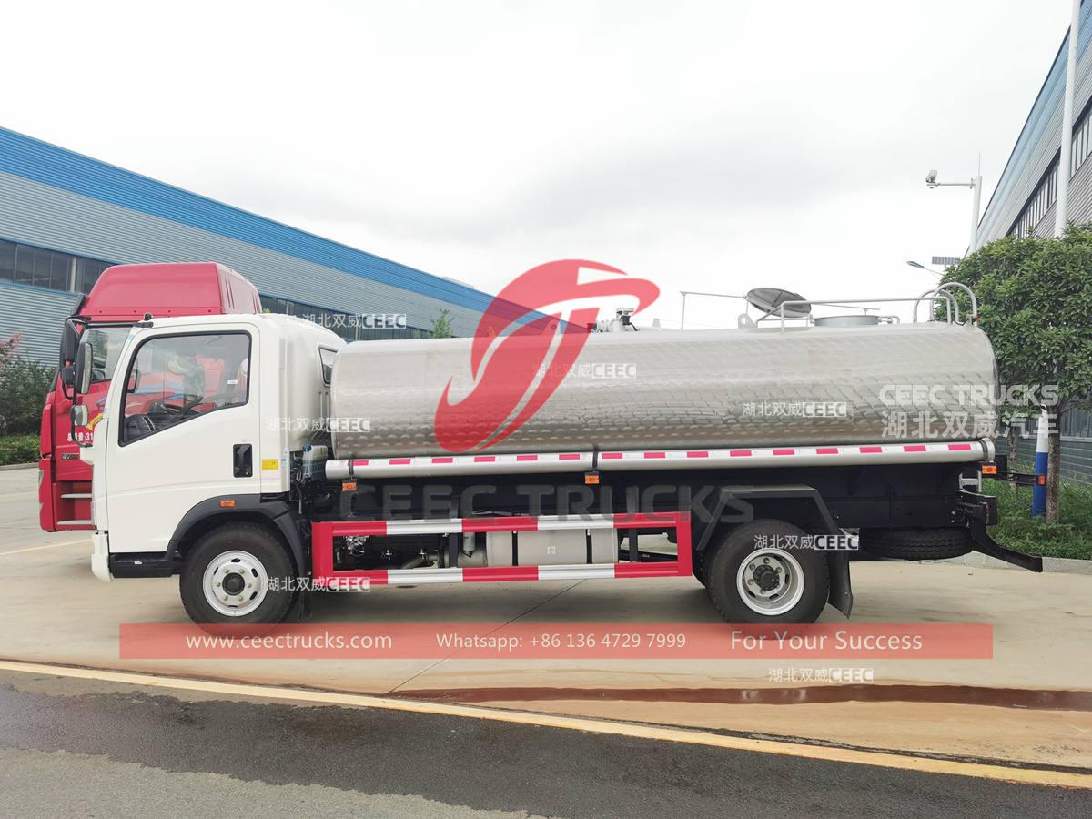 HOWO 10000L potable water tank truck for sale HOWO 10000L potable water tank truck for sale