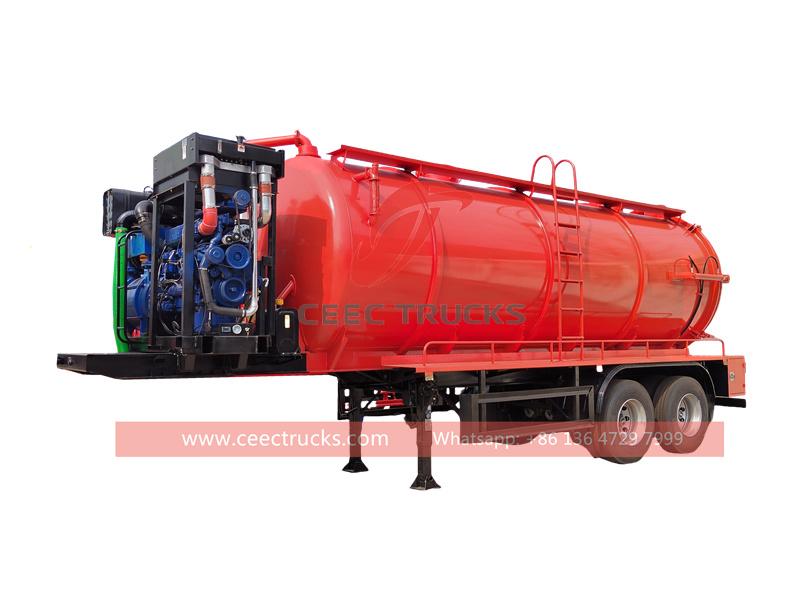 Vacuum Tank Sewage Suction Semi Trailer Vacuum Tank Sewage Suction Semi Trailer