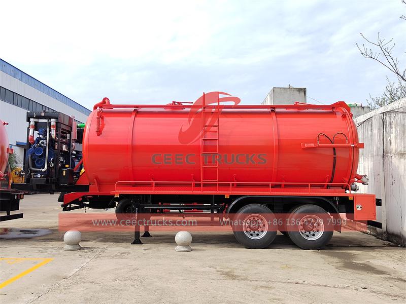 Vacuum Tank Sewage Suction Semi Trailer Vacuum Tank Sewage Suction Semi Trailer
