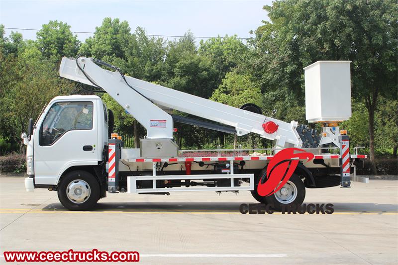 Isuzu ELF 100P aerial lift and bucket truck Isuzu ELF 100P aerial lift and bucket truck