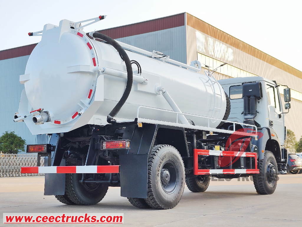 Beiben sewage vacuum suction truck