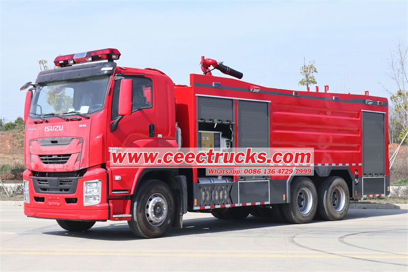 ISUZU GIGA fire truck with dry powder ISUZU GIGA fire truck with dry powder