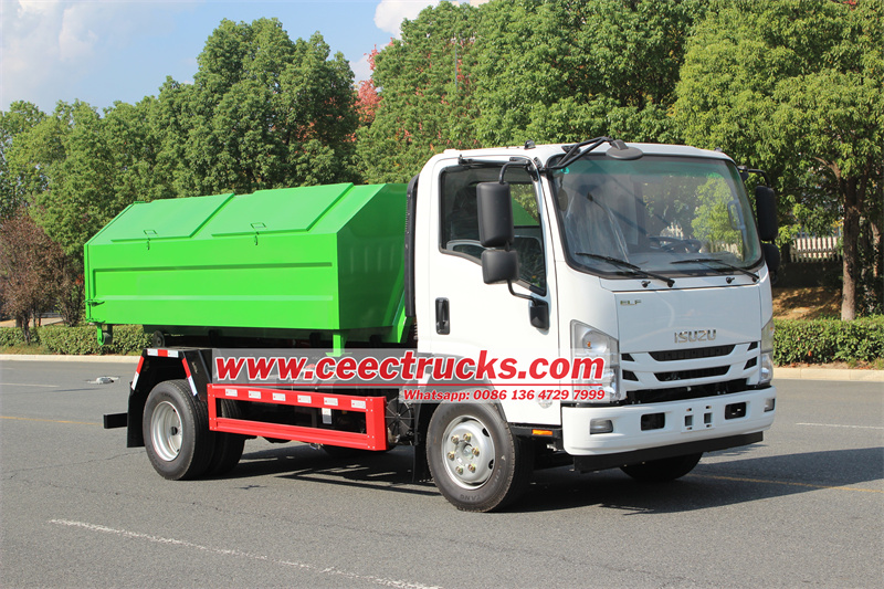 Isuzu garbage hook lift truck Isuzu garbage hook lift truck