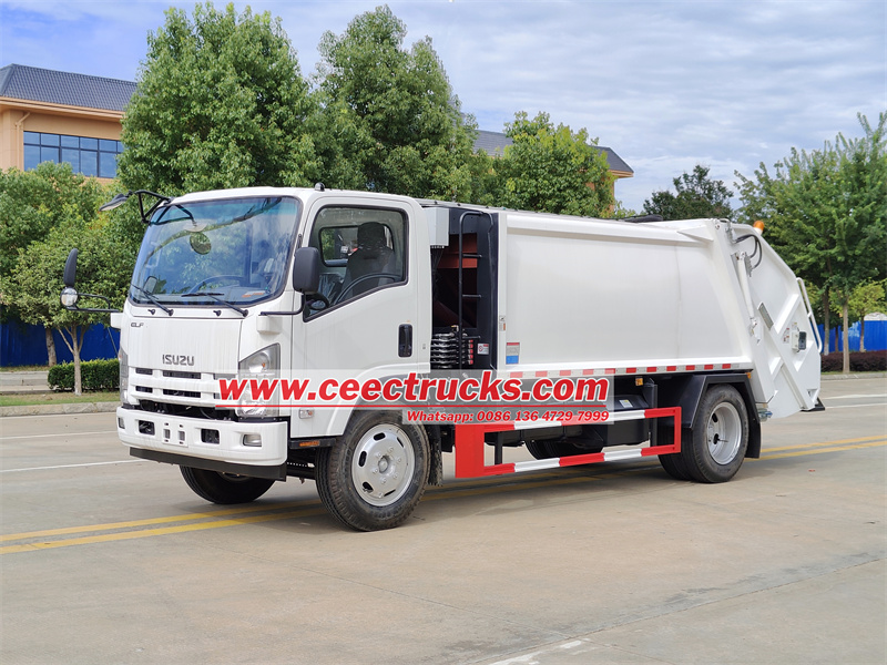Isuzu NPR garbage rear loader truck Isuzu NPR garbage rear loader truck