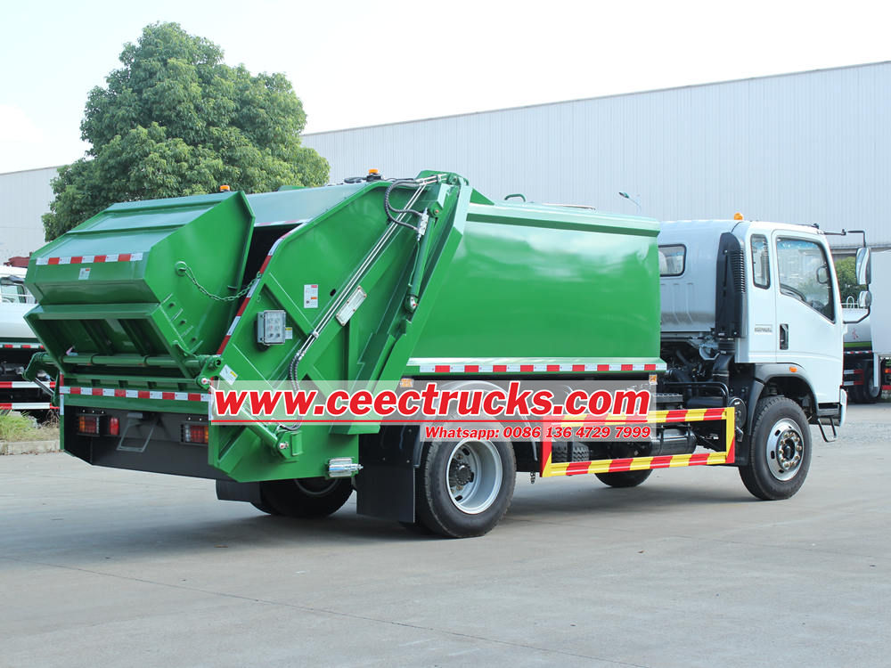 Sinotruk rear load trash truck