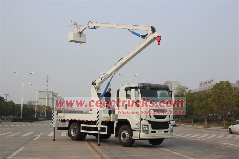Isuzu 20m 380HP aerial platform truck Isuzu 20m aerial platform truck