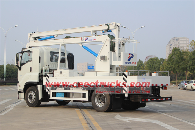 ISUZU 4x2 aerial platform manlifter truck