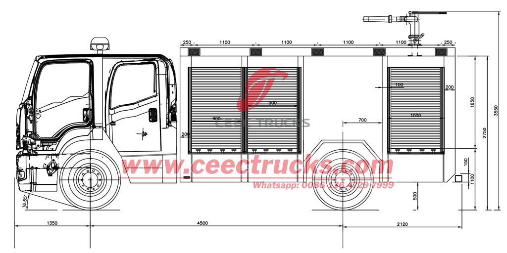 ISUZU GIGA fire fighting truck drawing ISUZU GIGA fire fighting truck drawing