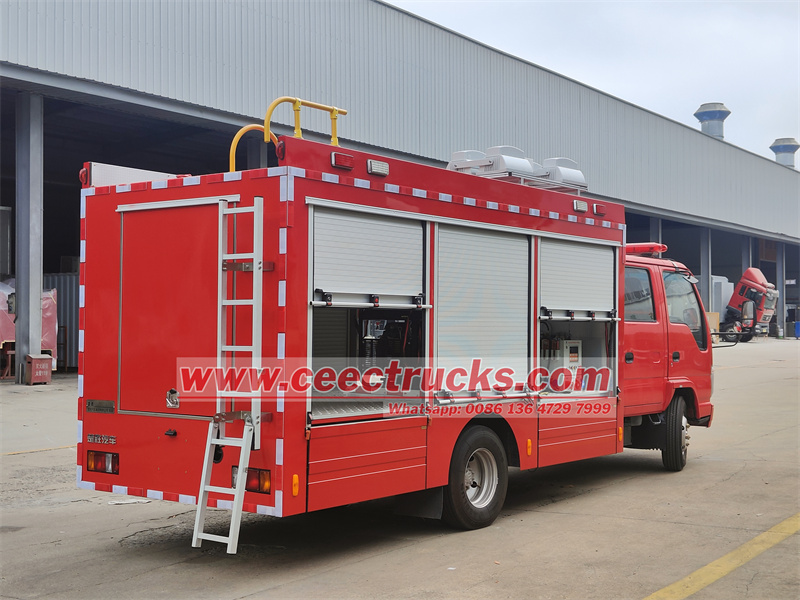 Isuzu rescue fire department truck