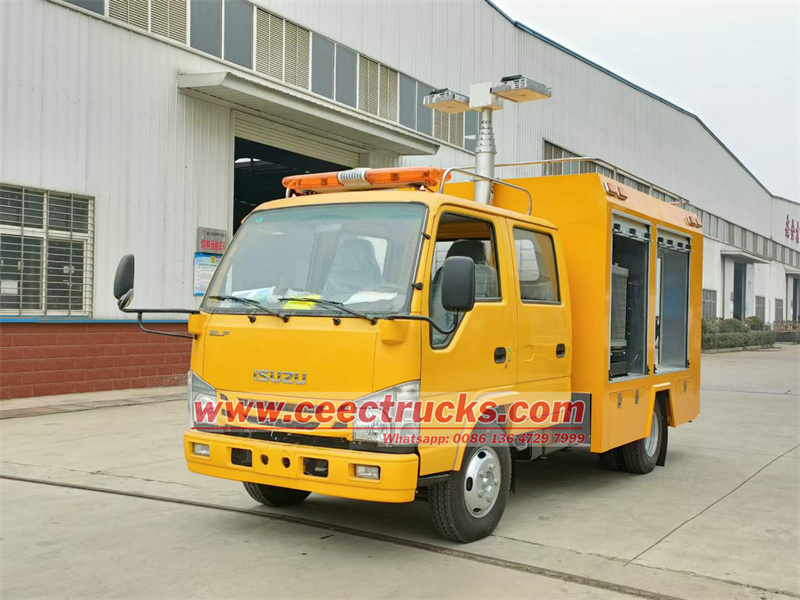 Isuzu rescue fire department truck