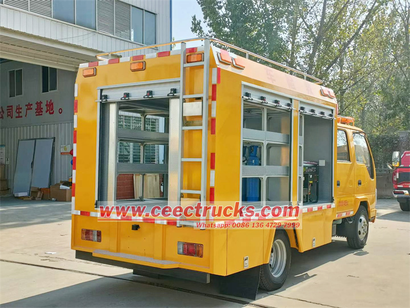 Isuzu rescue fire department truck