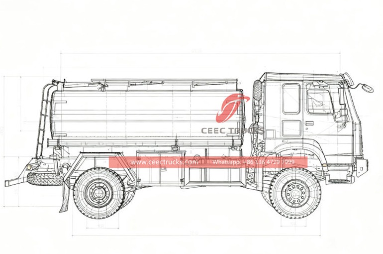 HOWO fuel tanker truck for sale