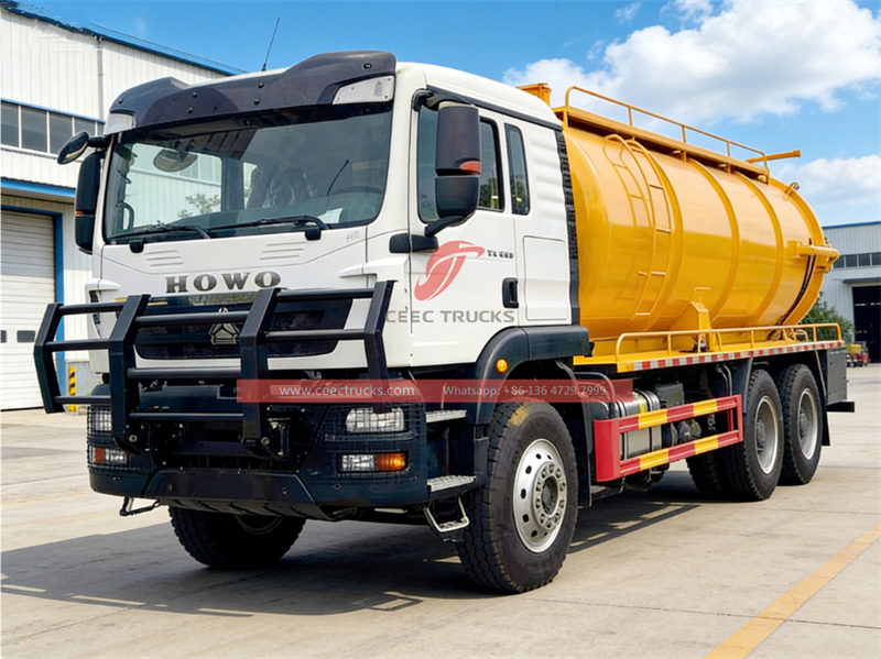 Howo vacuum sewage tank truck