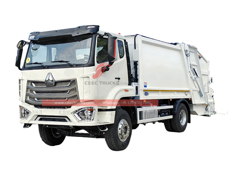 Howo 16cbm garbage compactor truck