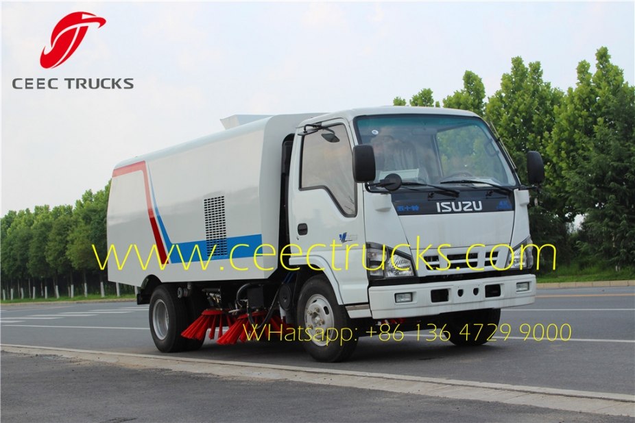 Manufacturer low price sale ISUZU 5CBM road sweeper