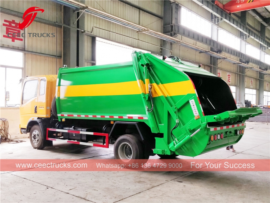 HOWO kamion za komprimiranje smeća, zapremine 8 kubnih metara, desno upravljanje