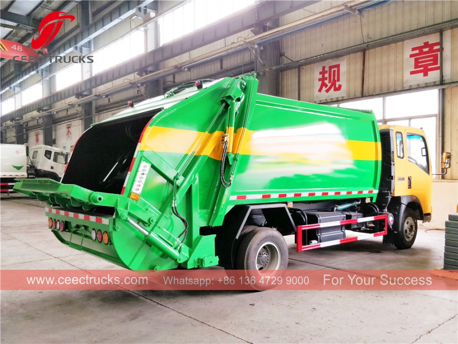 HOWO kamion za komprimiranje smeća, zapremine 8 kubnih metara, desno upravljanje