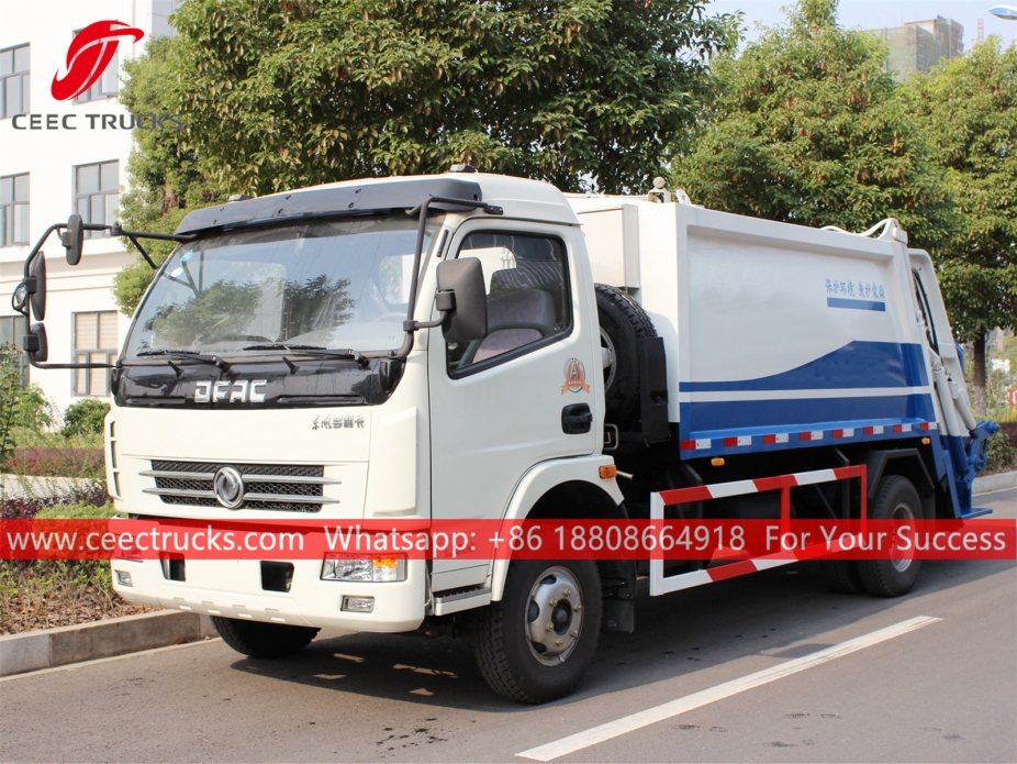 7CBM задњи утоваривач компактор Dongfeng