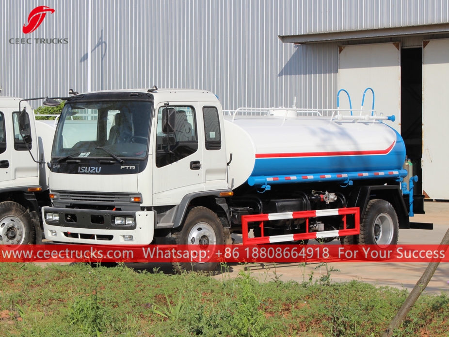 Isuzu 10CBM GIGA 4X water sprinkler tanker truck