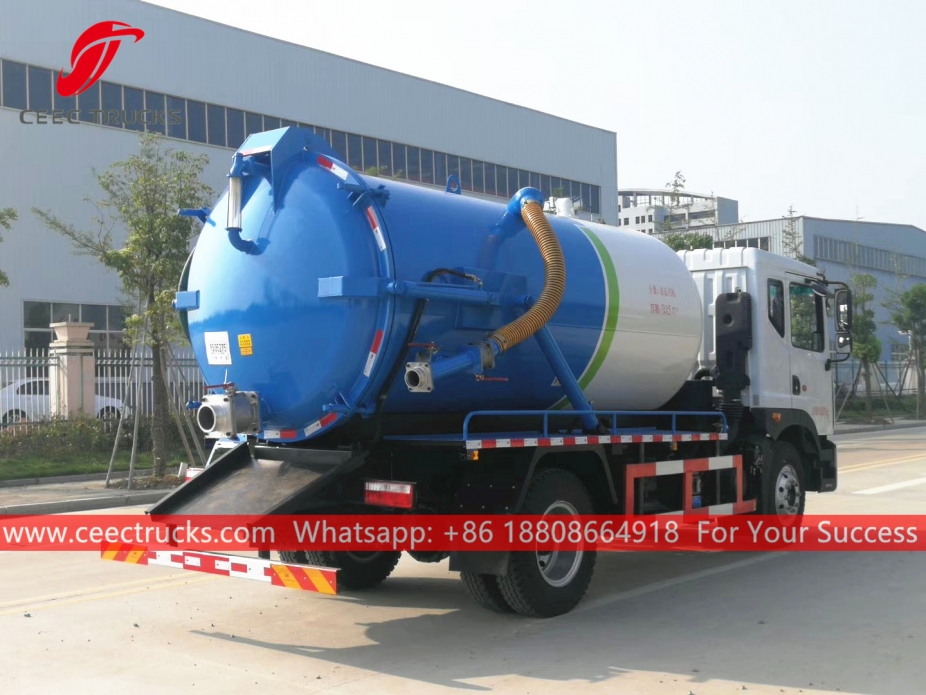 10м³ камион за усисавање канализације ДОНГФЕНГ