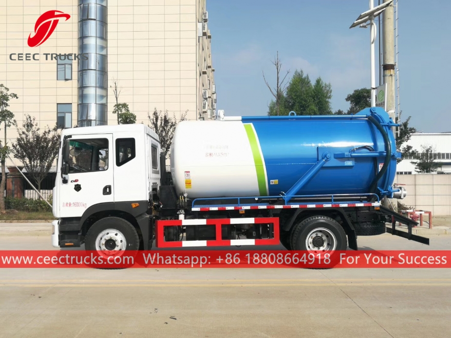 10м³ камион за усисавање канализације ДОНГФЕНГ