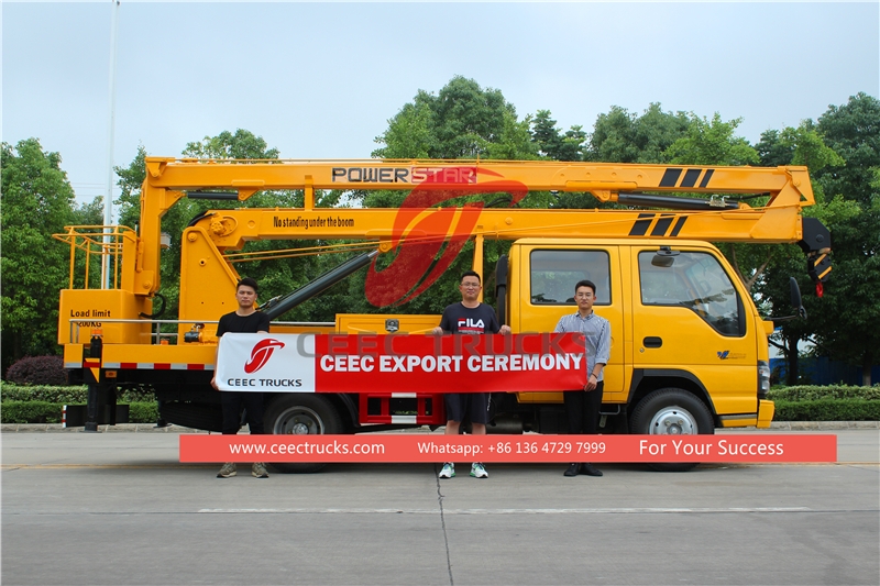 ISUZU 18 metara kamion sa platformom za rad na visini