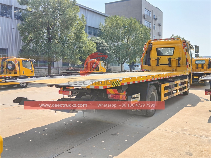 FAW 240HP J6L flat bed towing truck with factory direct sale
