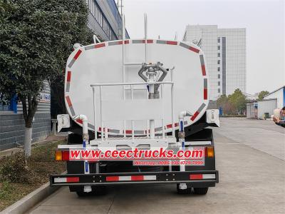 Isuzu water hauling tanker truck