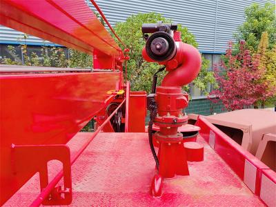 Isuzu new NPR 16m aerial lift truck with fire pumper