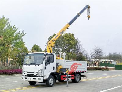 Isuzu NPR 190hp boom crane truck