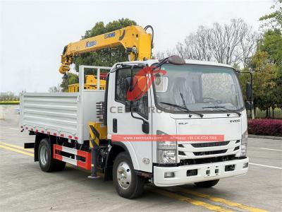 Isuzu NPR 190hp boom crane truck