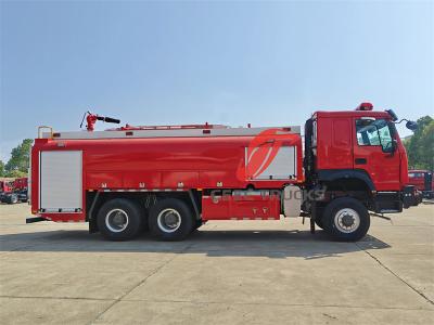 HOWO 6x6 water tank fire lorry