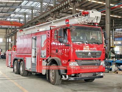 Howo 32m high lift fire water truck