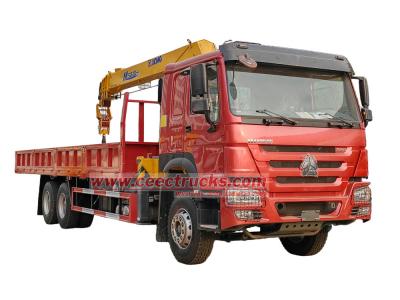 HOWO 380HP heavy boom crane truck