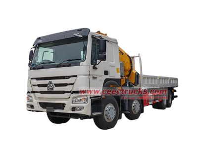 HOWO 8x4 heavy-duty knuckle crane truck