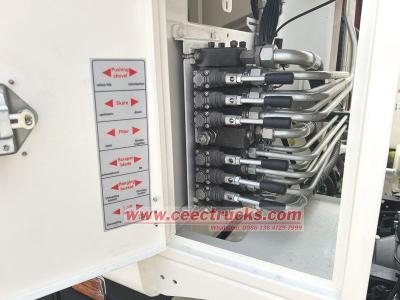 Isuzu ELF rear loader garbage truck