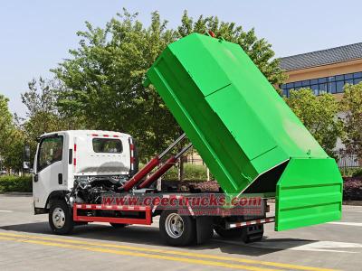 Isuzu ELF swing arm garbage truck
