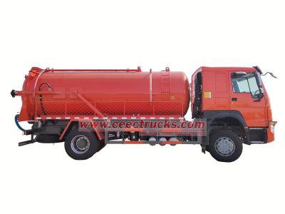 Howo 10 cbm septic tank pump truck