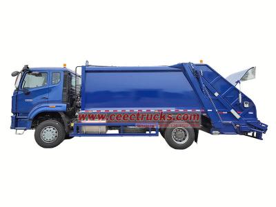 HOWO 300hp rear loader garbage truck